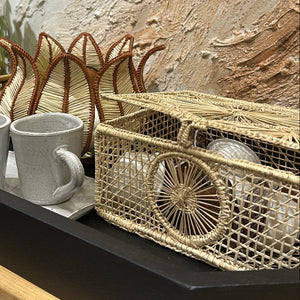 WOVEN DECORATIVE BASKET