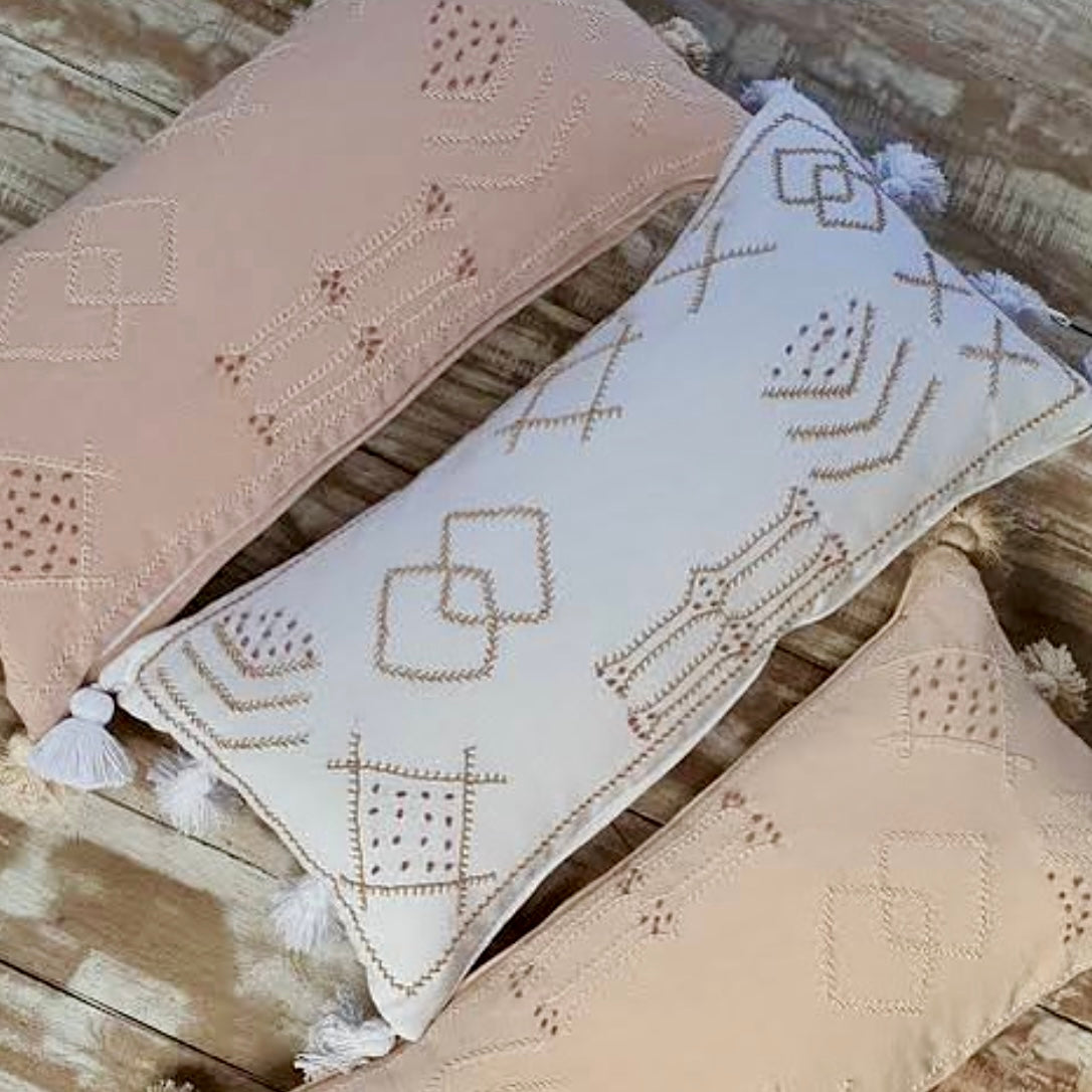 ALMOHADON TAENG ROSA LARGE - 35 x 70