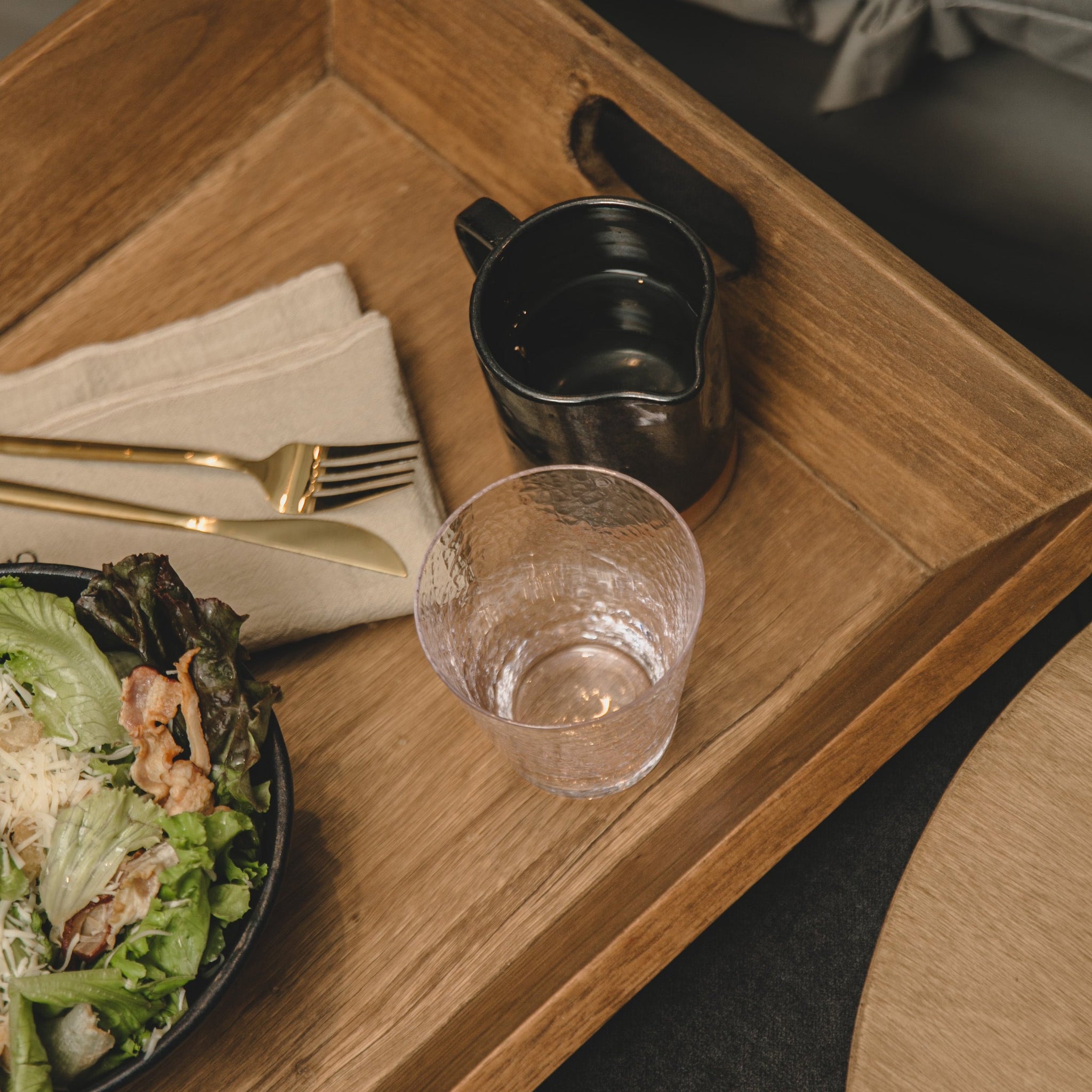 SIMPLE RECTANGULAR WOODEN TRAY