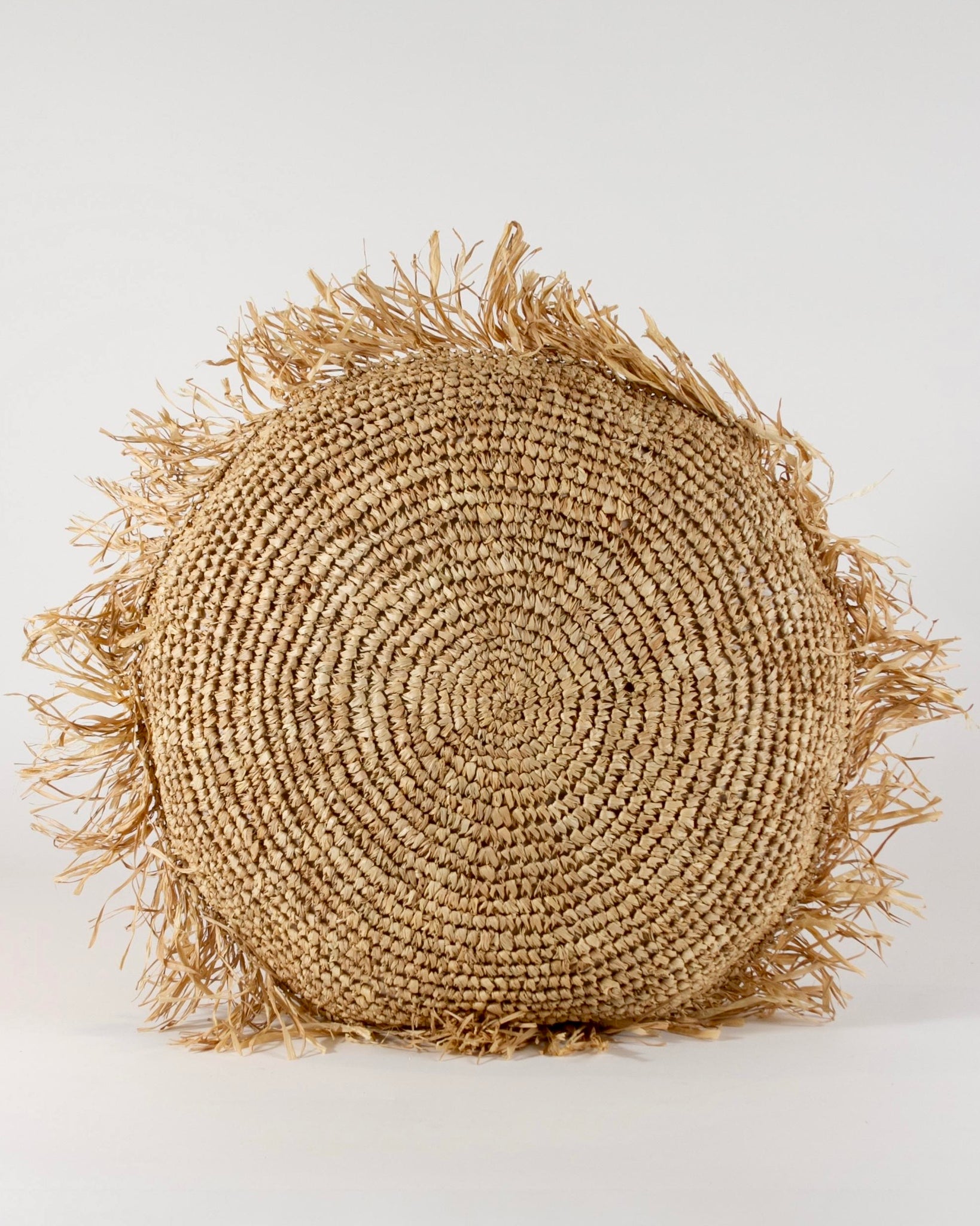 ALMOHADON DE RAFIA REDONDO