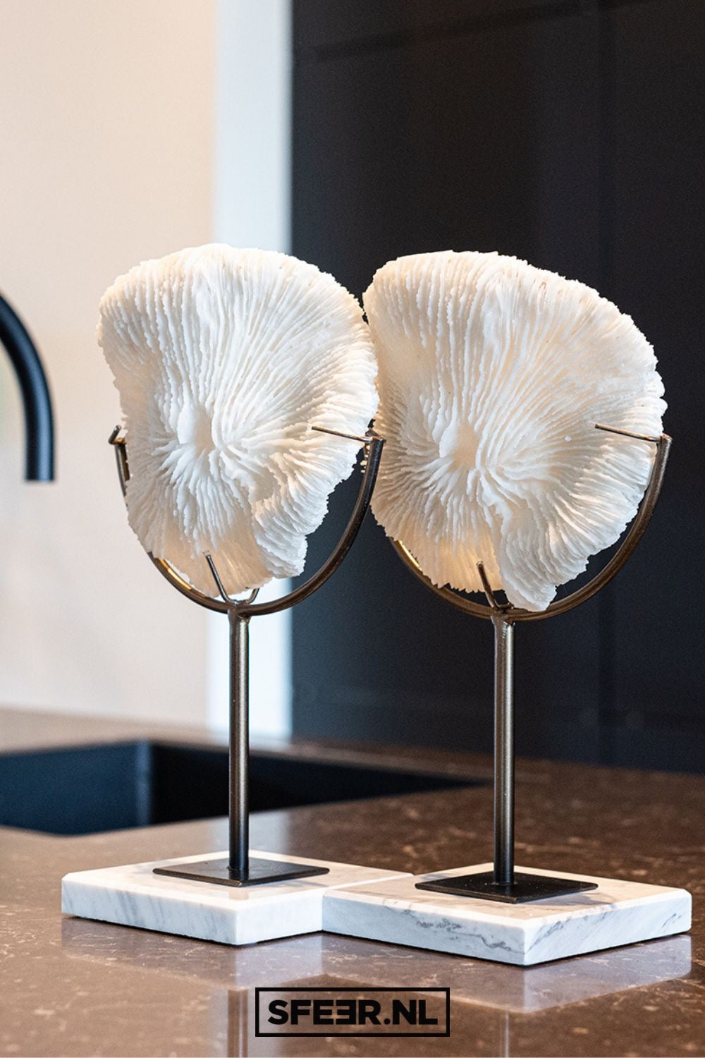 CORAL DECORATIVO EN SOPORTE DE METAL