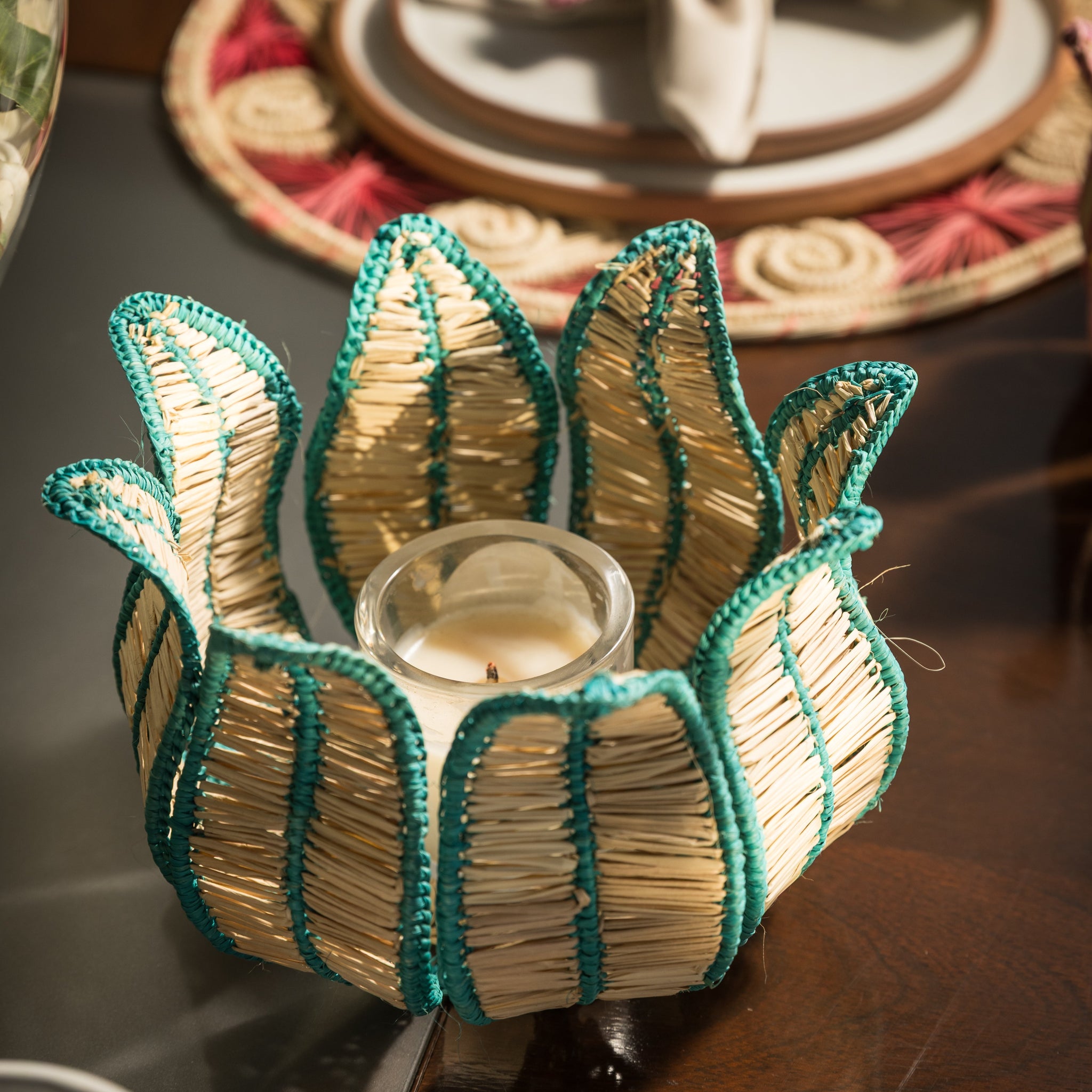 CESTO - VELERO FLOR ARTESANAL COMBINADO