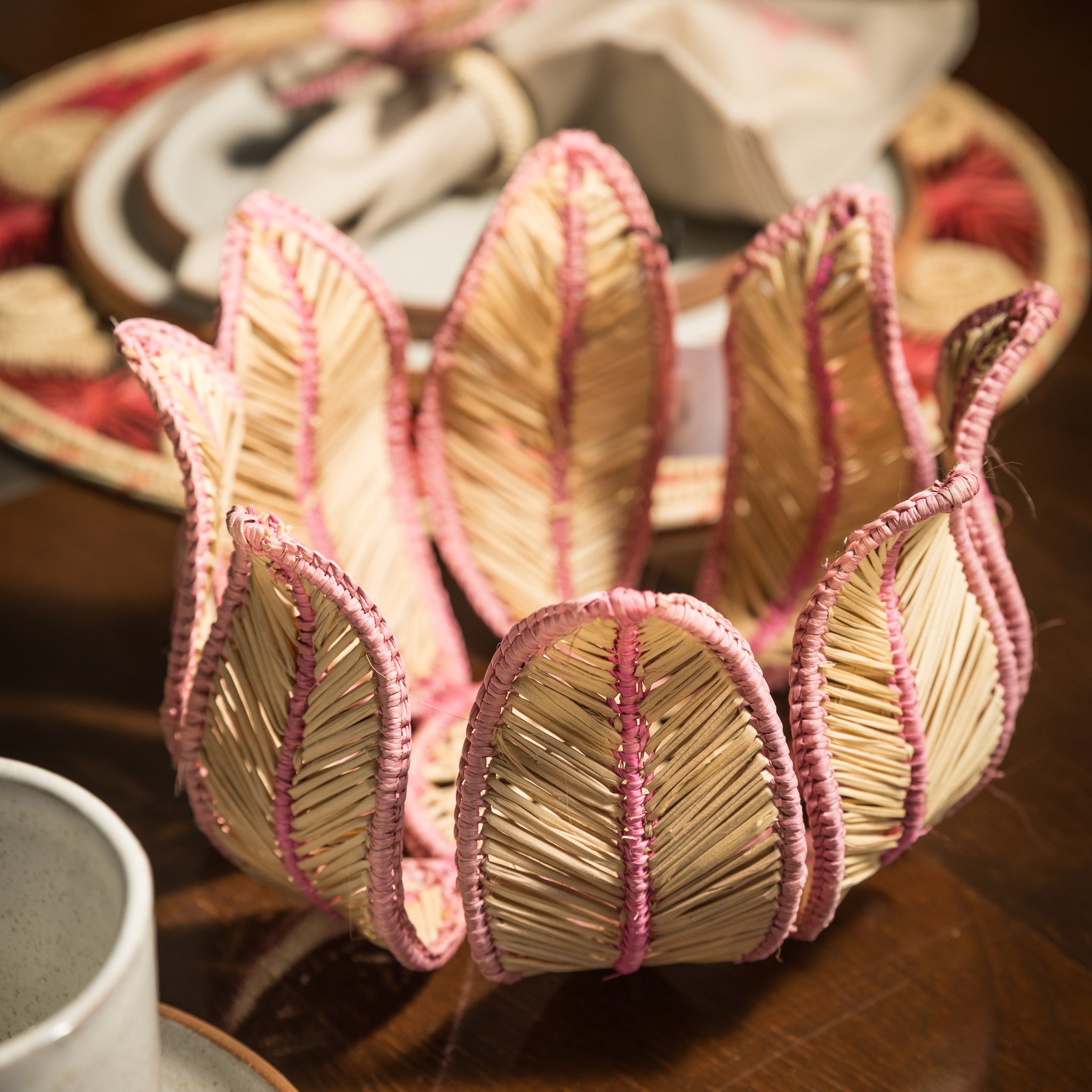 CESTO - VELERO FLOR ARTESANAL COMBINADO