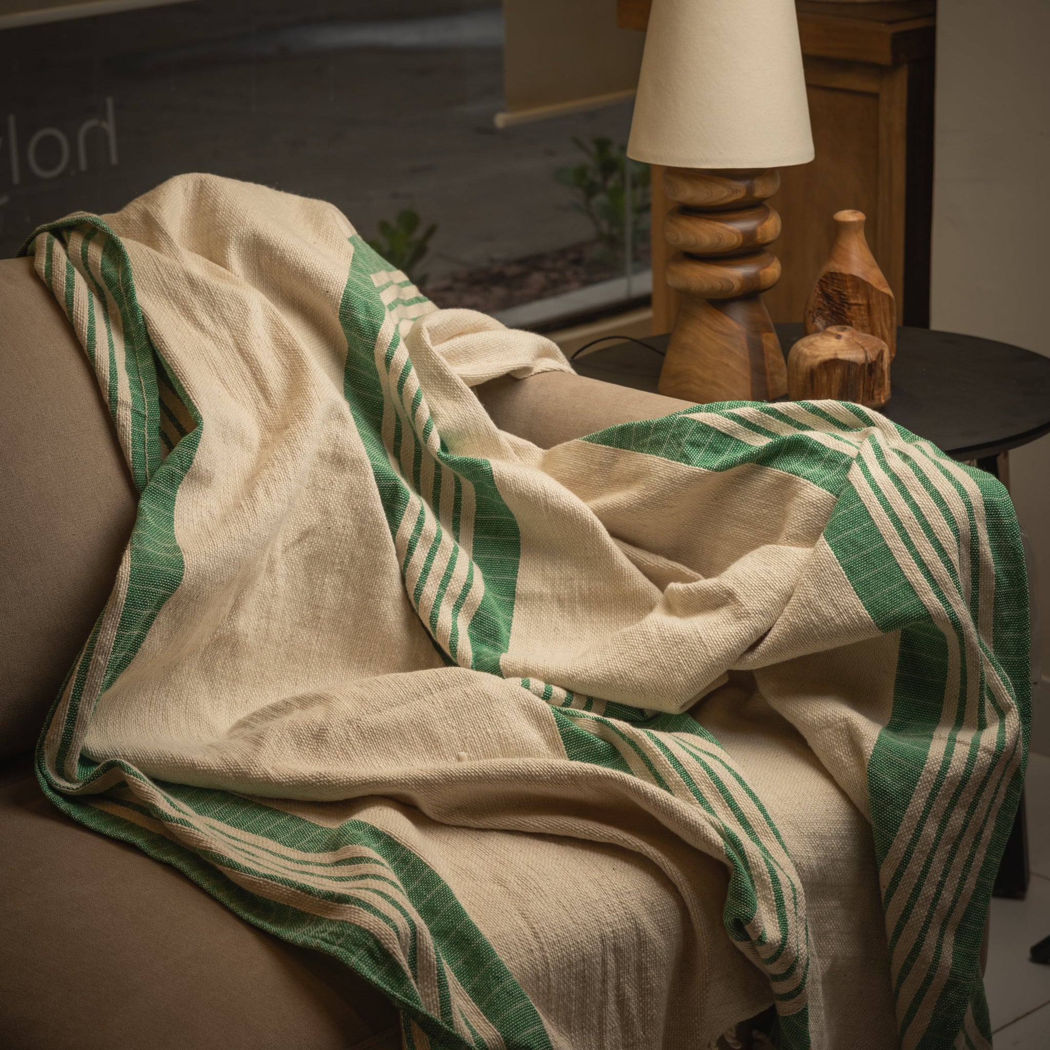 MUSTARD COTTON BLANKET