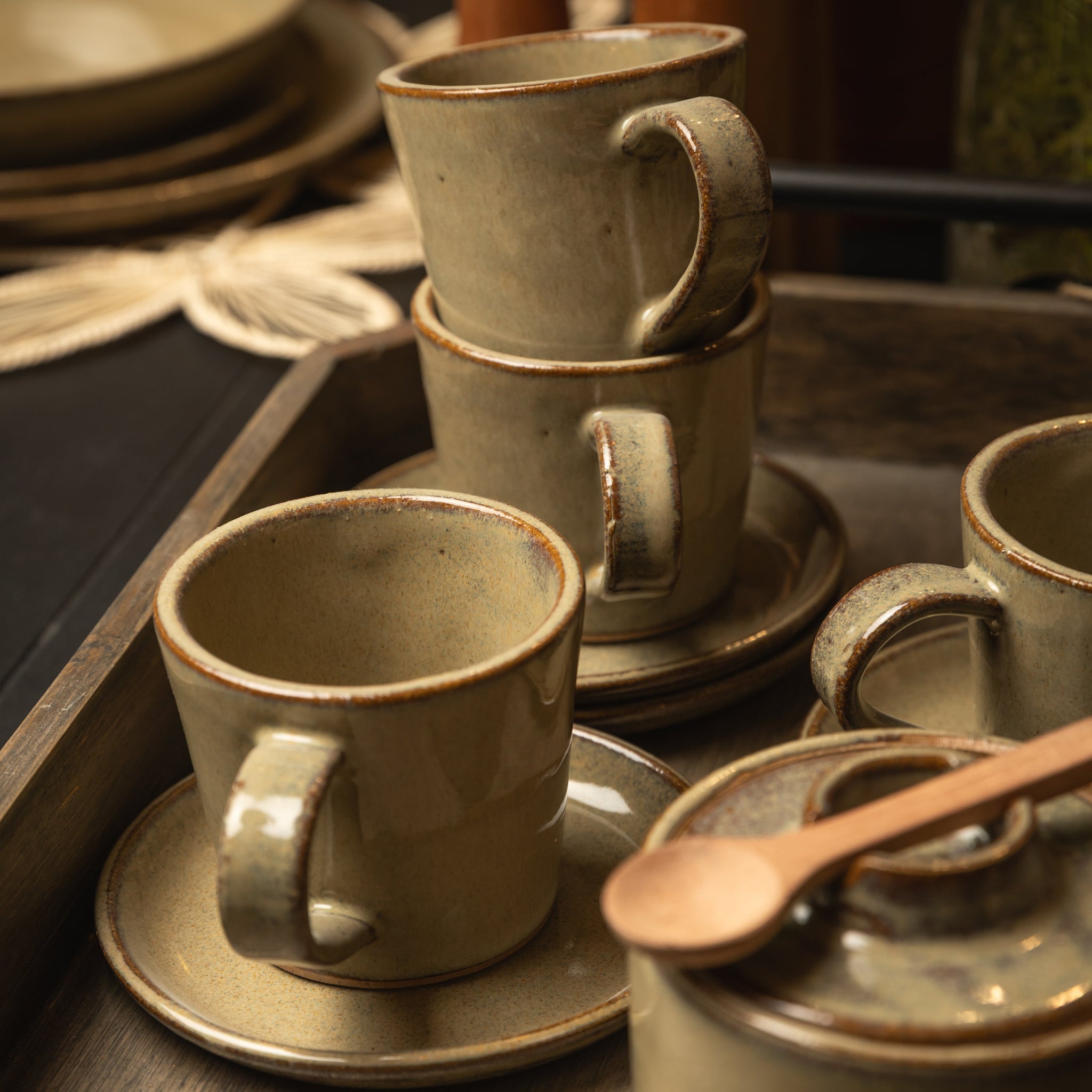 AZUCARERO DE CERÁMICA OLIVA