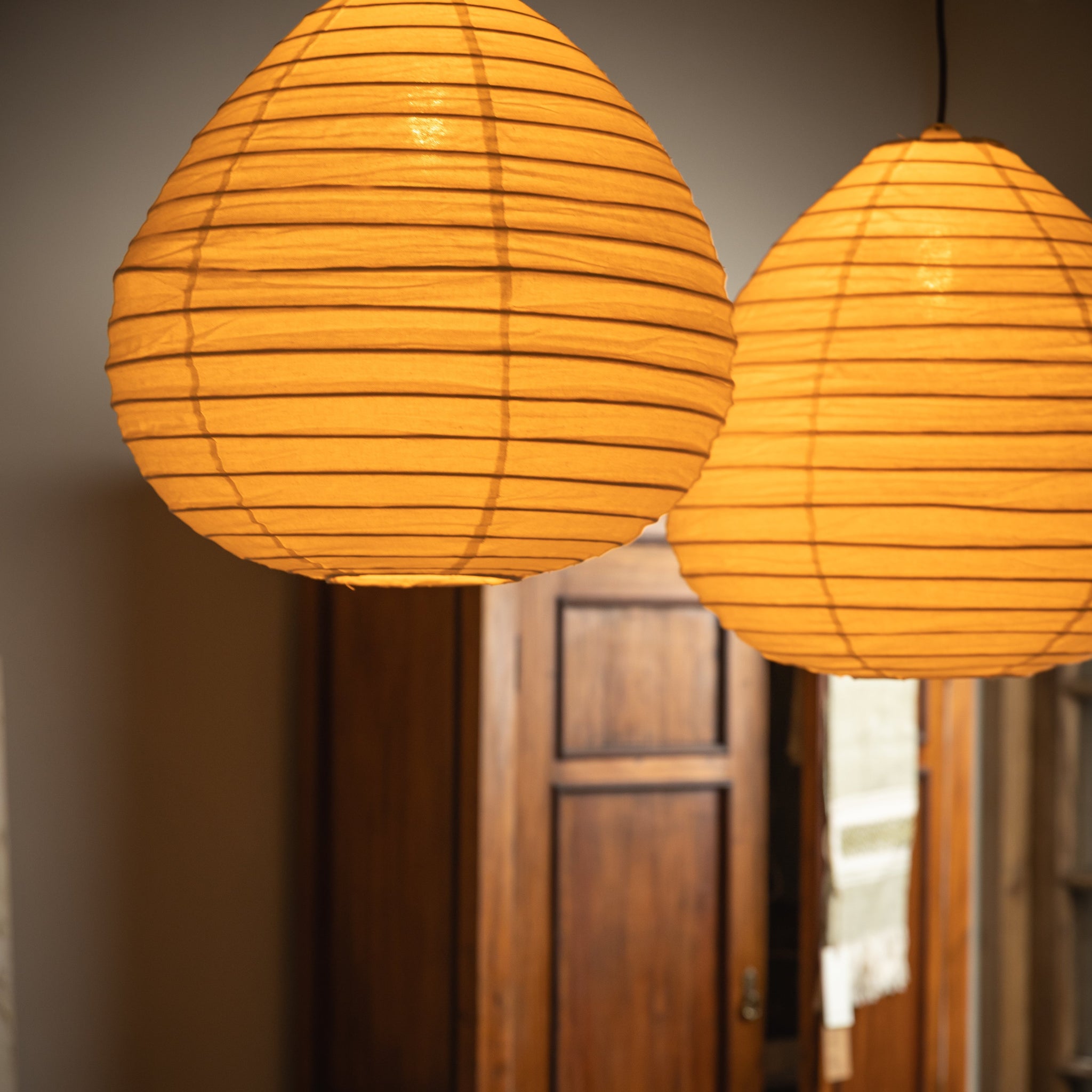 LAMPARA COLGANTE WABI SABI - LINO DE ALGODÓN