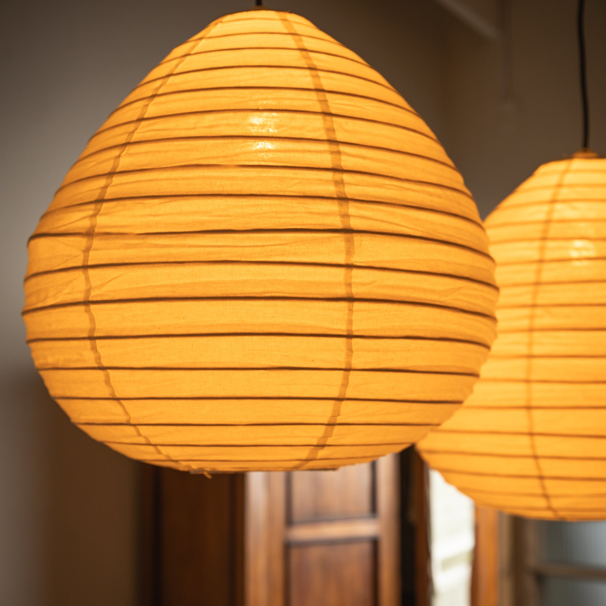 LAMPARA COLGANTE WABI SABI - LINO DE ALGODÓN