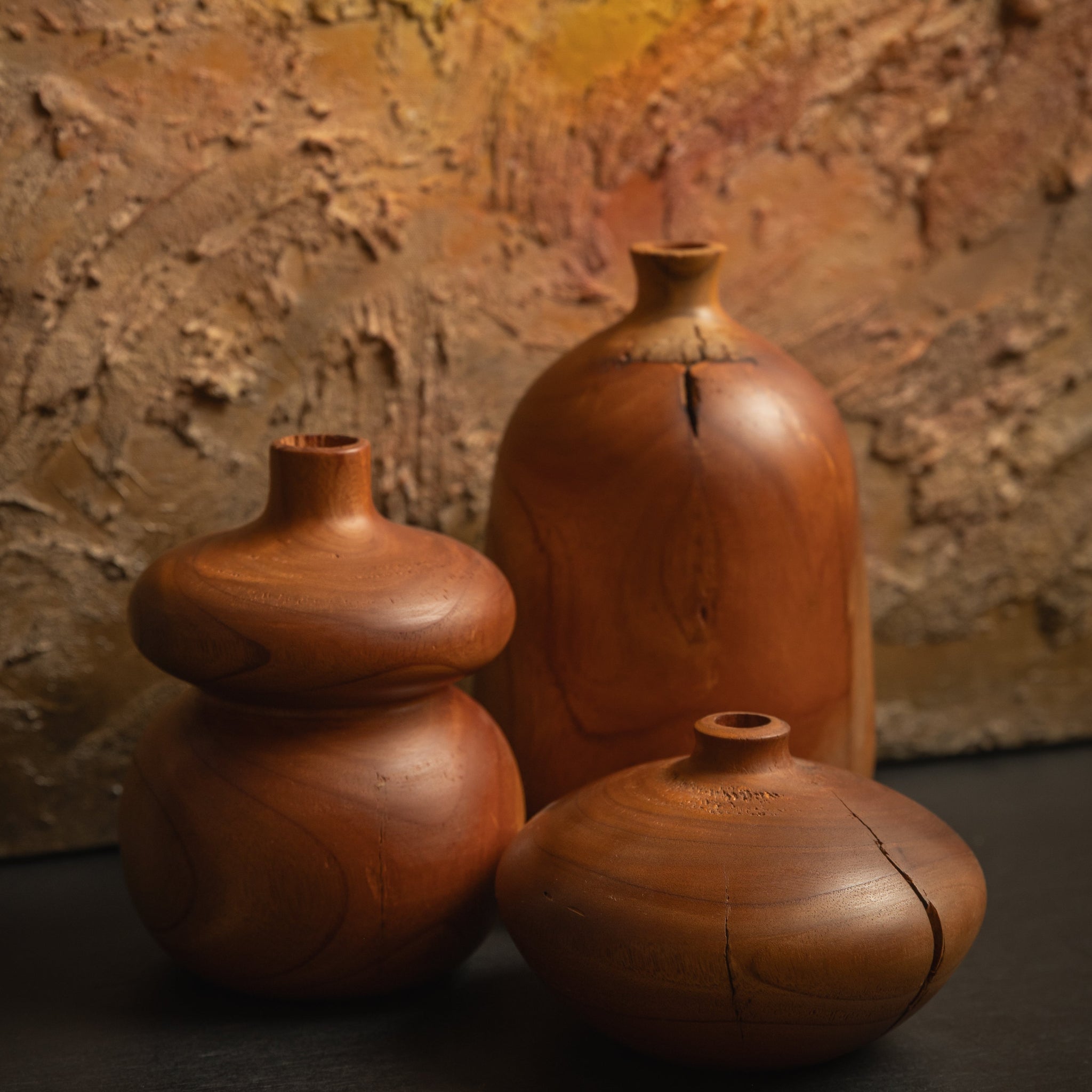 JARRÓN DE CEDRO DECORATIVO