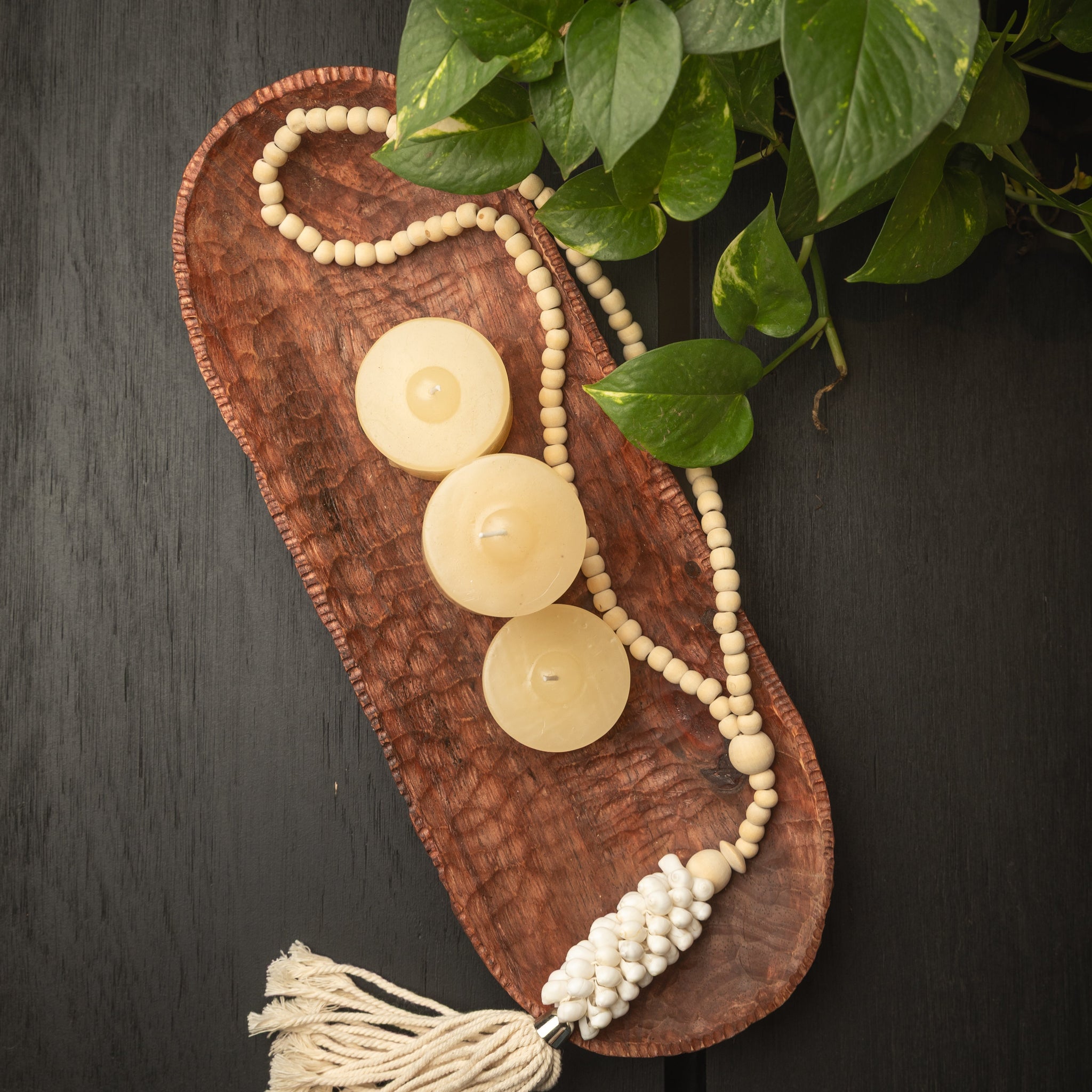 CUENCO DE MADERA RAÍZ TEXTURADA ARTESANAL