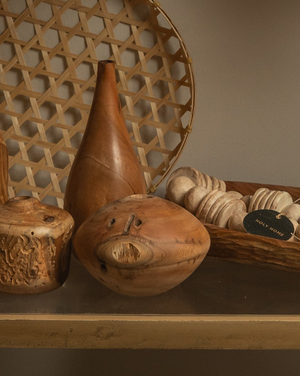 DECORATIVE CEDAR VASE