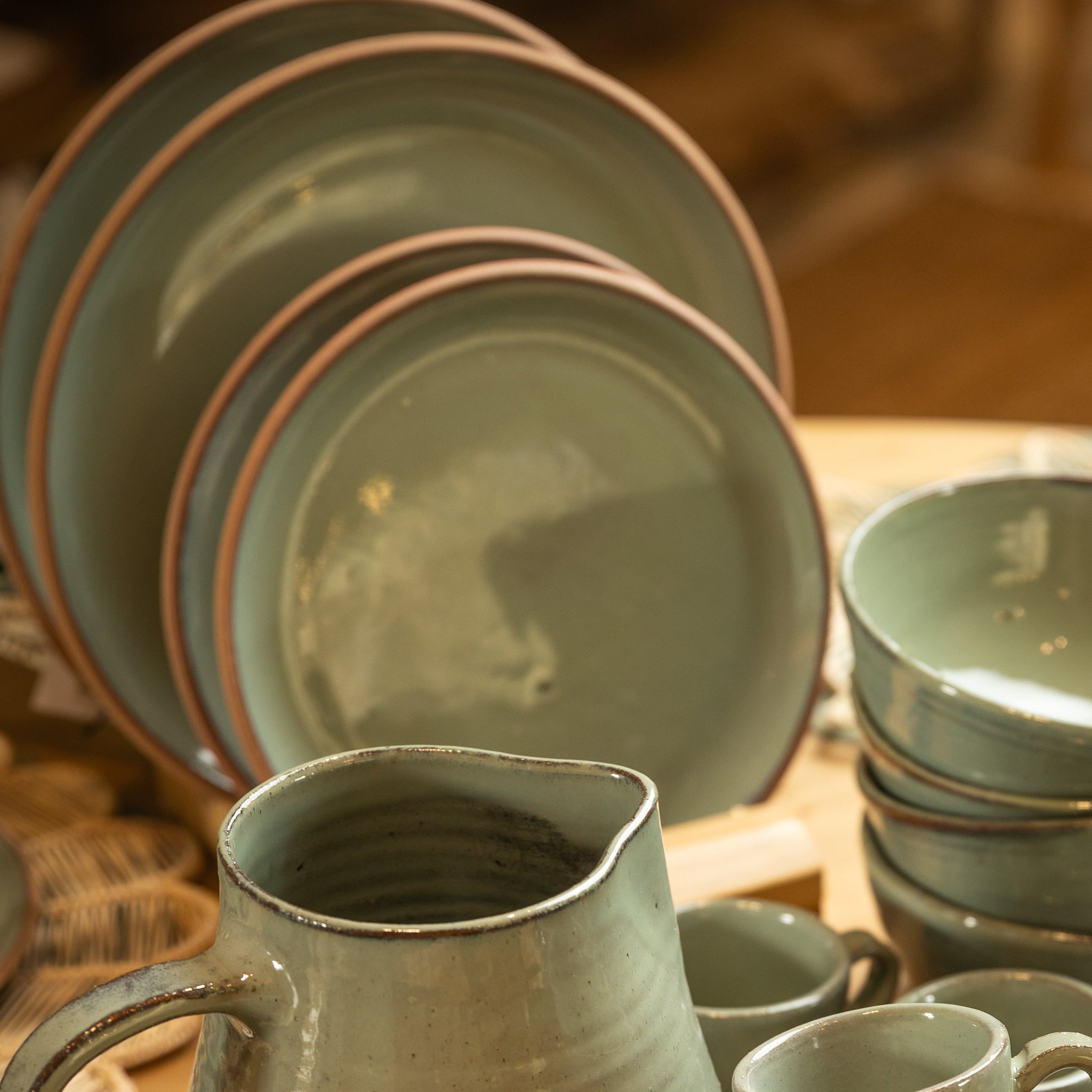 ENTRANCE PLATE / DESSERT EMERALD GREEN