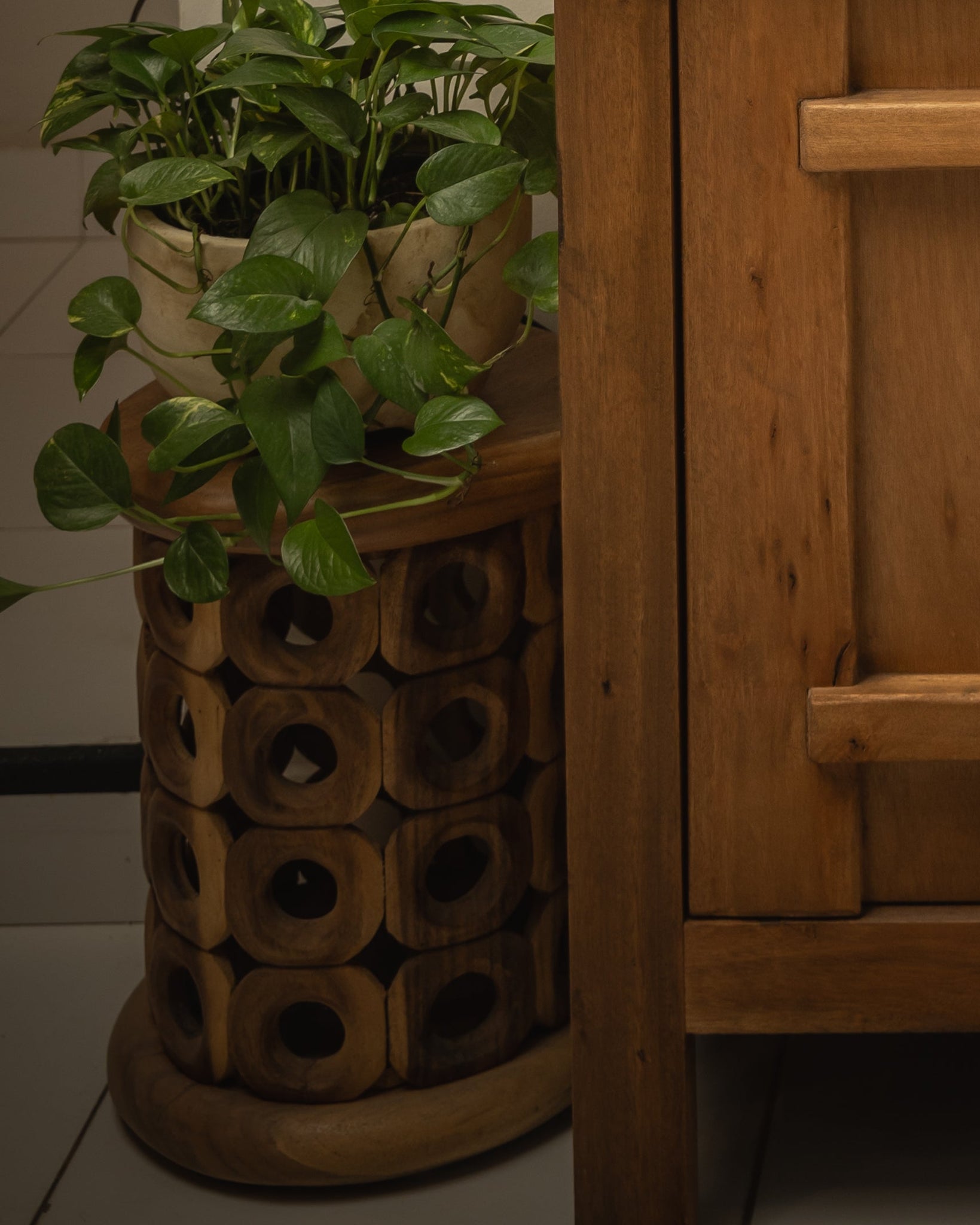 BANQUETA BOHEMIAN TRIBAL STOOL