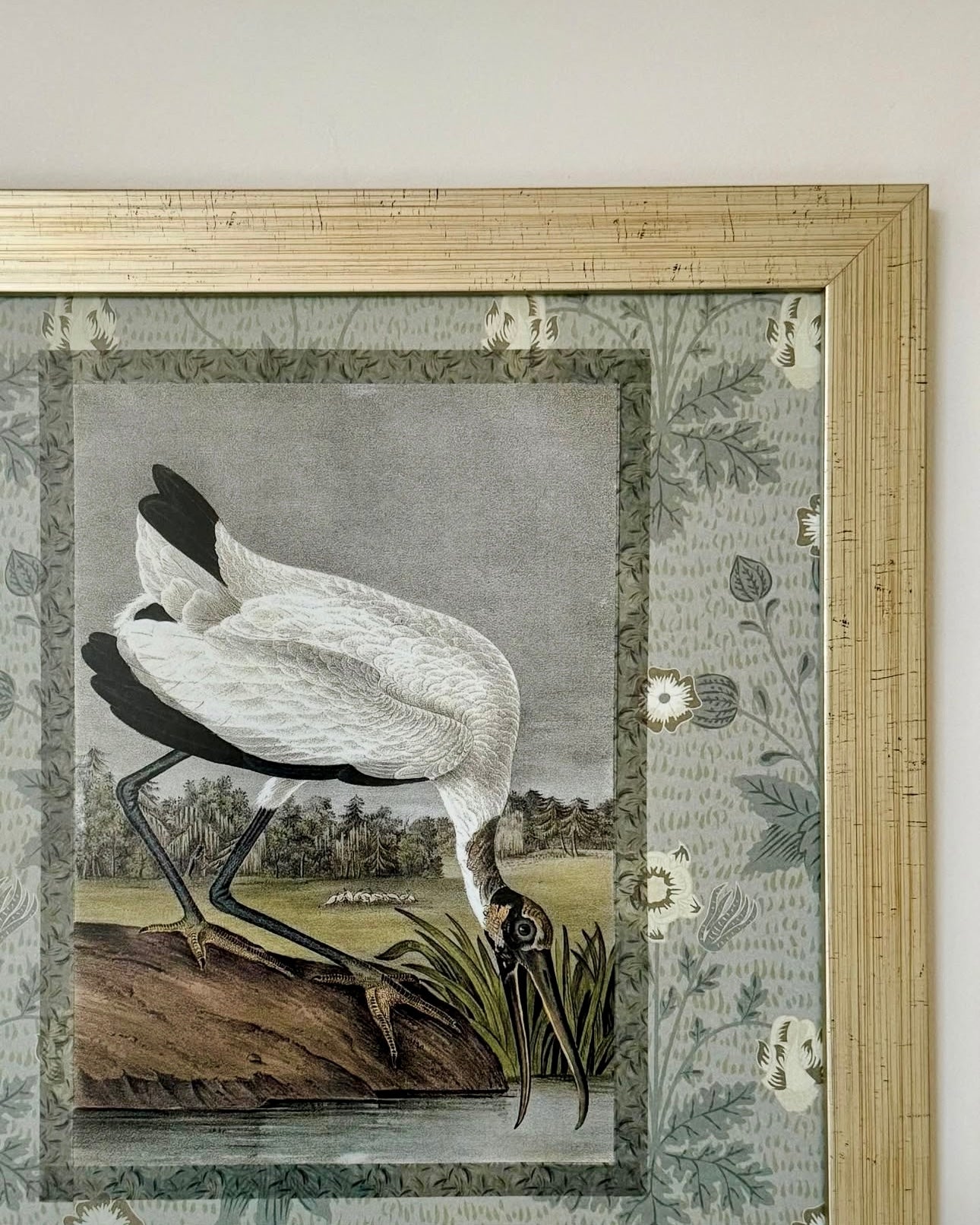 CUADROS LAS AVES DE LALA - ENMARCADO DORADO 32 x 32 cm